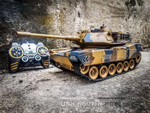 M1A2 Abrams Main Battle Tank tỉ lệ 1/18 - Xe tăng điều khiển từ xa US Army M1A2 MBT bánh xích & bắn đạn & khói