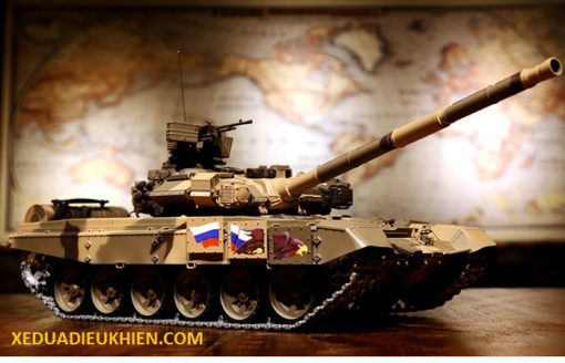 TANK T90 - Xe tăng điều khiển từ xa T90 RUSSIAN MBT PRO - BÁNH & XÍCH KIM LOẠI - tỉ lệ 1/16