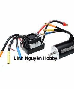 Mô tơ không chổi than 3660 cốt 5 ly kèm 80A ESC cho xe 1/8 1/10