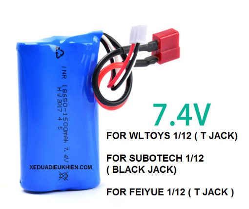 PIN XE 1/12 WLTOYS 12428 12429 Subotech Bg1508 bg1513 bg1518 Feiyue FY-03 2S 7.4v 1500mah LI BATTERY