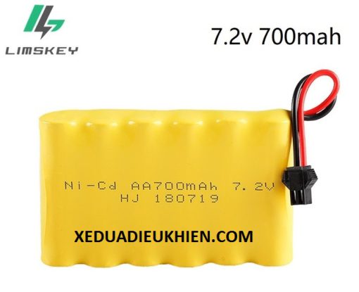 PIN SẠC 7.2V 700MAH DUNG LƯỢNG CAO CHO XE ĐỒ CHƠI