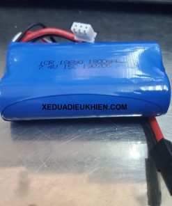 PIN XE 1/12 dung lượng 1800mah 2S 7.4v cho WLTOYS 12428 12429 Subotech Bg1508 bg1513 bg1518 Feiyue FY-03 LI BATTERY