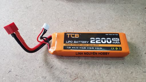 PIN LIPO 2S 7.4V 2200MAH 35C CHO XE TỈ LỆ 1/12 1/10