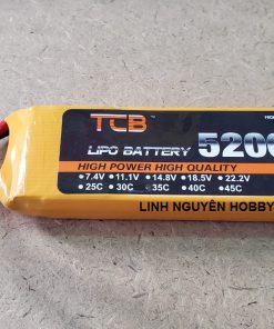 PIN LIPO 2S 7.4V DUNG LƯỢNG CAO 5200MAH 35C CHO XE 1/10 1/8