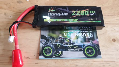 PIN LIPO HJ DÒNG XẢ CAO 2200 2S 7.4V 60C