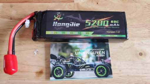 PIN LIPO HJ DÒNG XẢ CAO 5200 2S 7.4V 60C