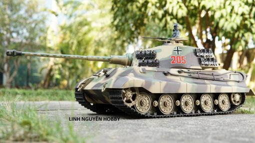 TANK KING TIGER - Xe tăng điều khiển từ xa GERMANY King Tiger Pro Version - BÁNH & XÍCH FULL KIM LOẠI - tỉ lệ 1/16