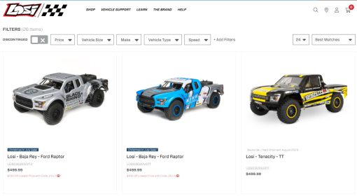 Dòng xe đua Offroad mới của Losi : Losi - Baja Rey Desert Truck